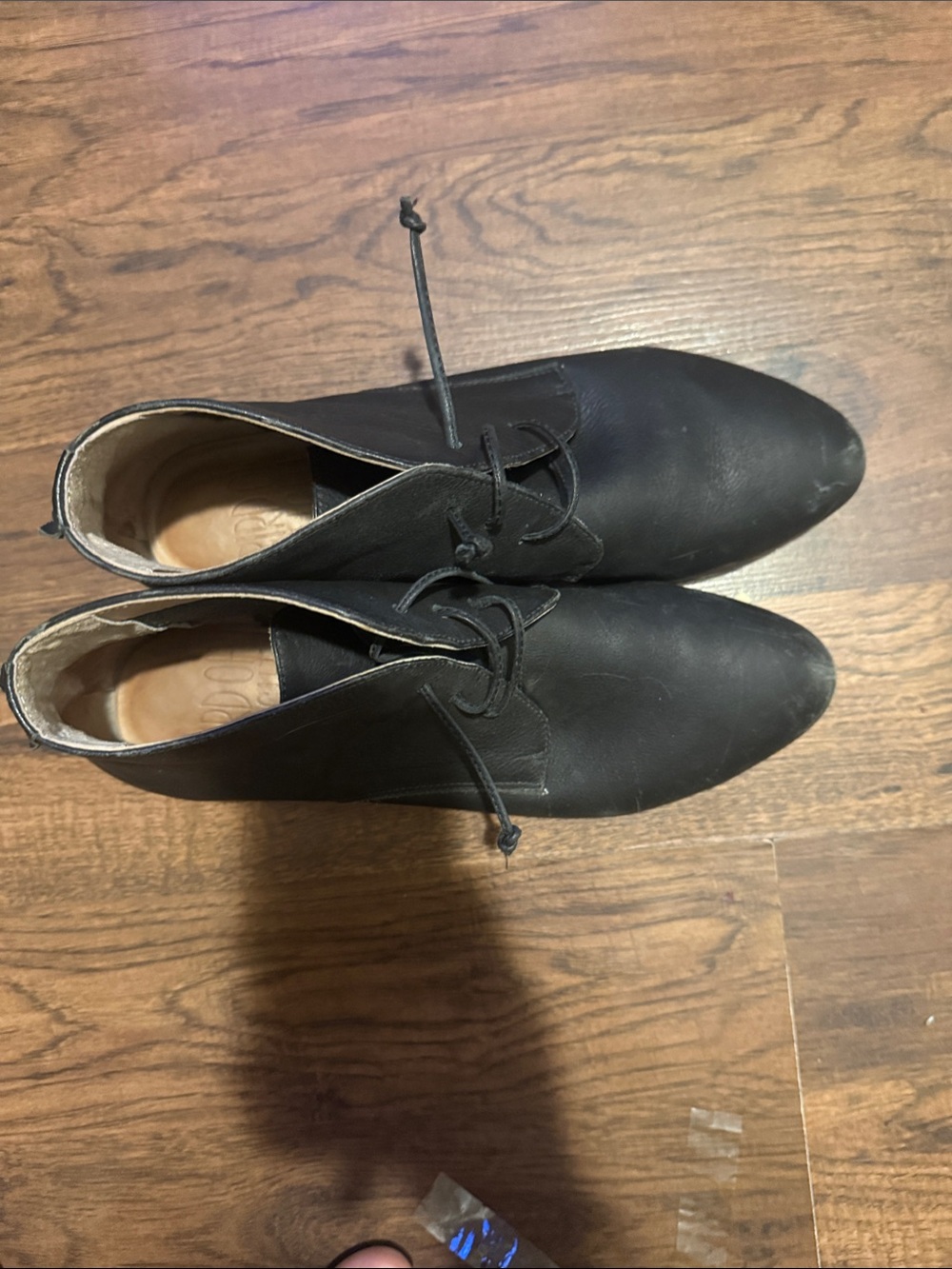 Women's Black Lace-Up Ankle Boots